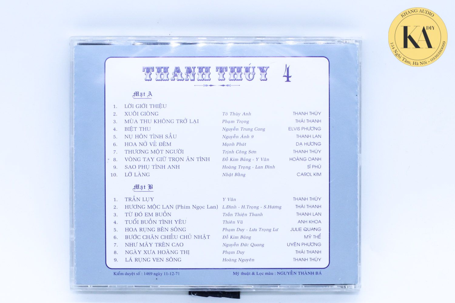 Thanh Thúy 4 - Nhiều ca sĩ Khang Audio 0336380099