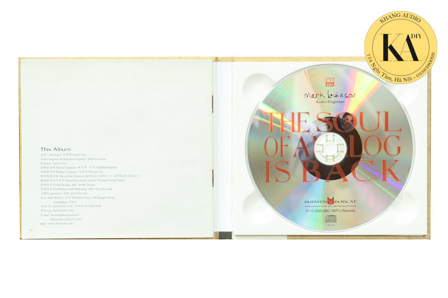 The Soul Of Analog Is Back Khang Audio 0336380099