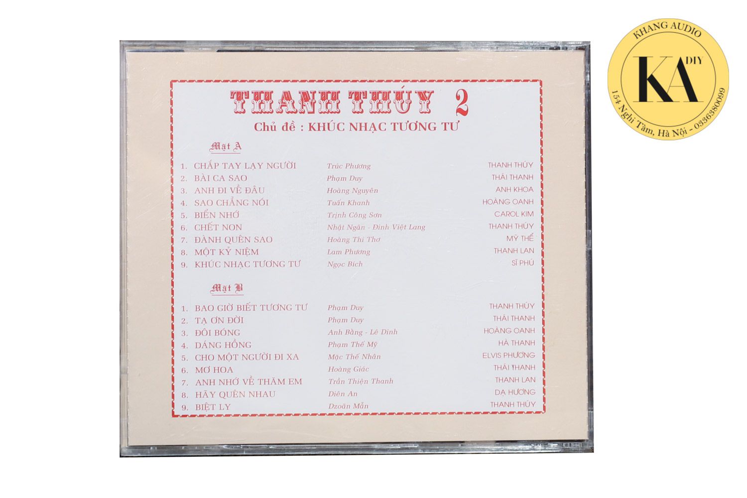Khúc Nhạc Tương Tư - Thanh Thúy 2 Khang Audio 0336380099