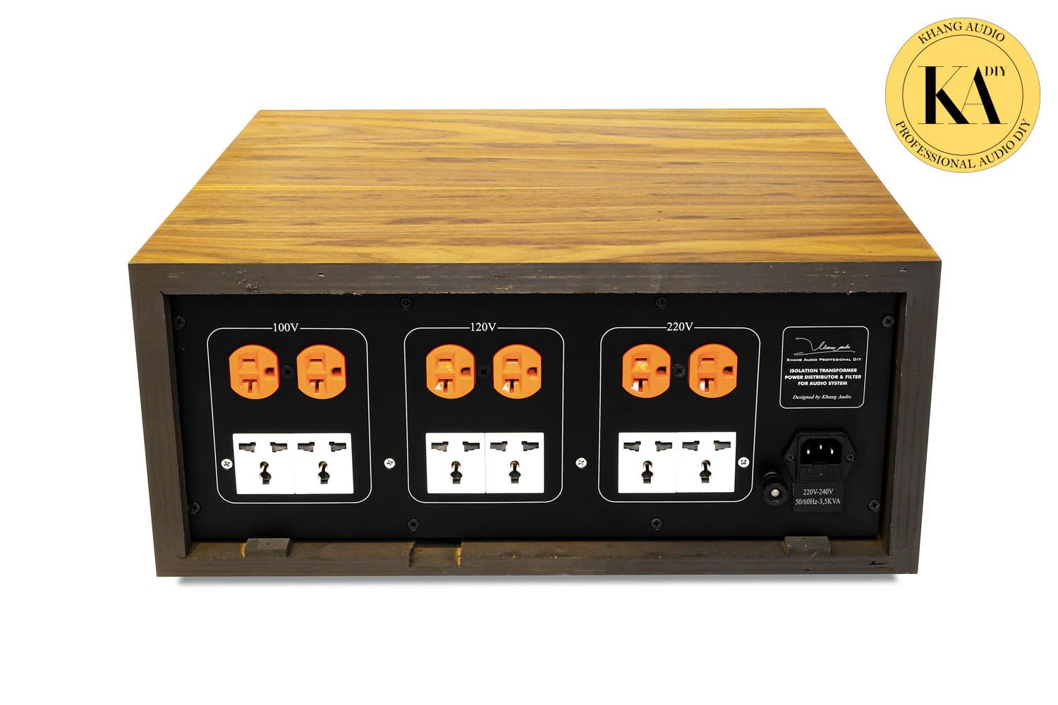 Biến Áp Cách Ly Xuyến CBN 3.5KVA Walnut (100V - 120V - 220V) Tích Hợp Lọc Điện