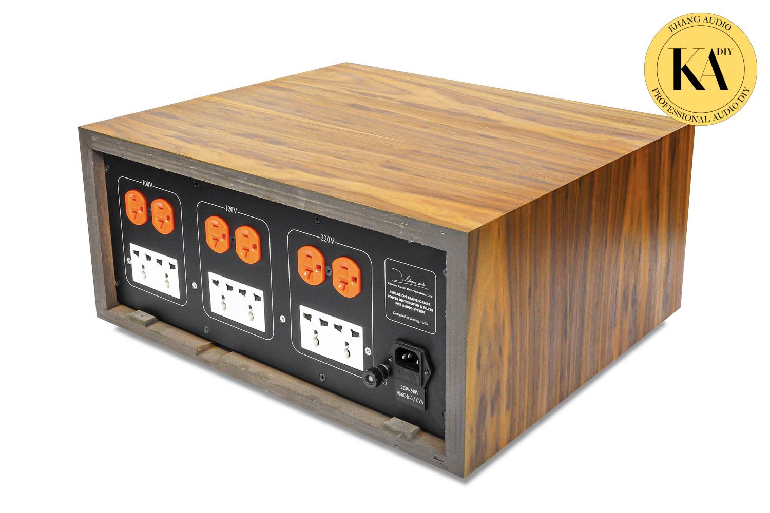 Biến Áp Cách Ly Xuyến CBN 3.5KVA Walnut (100V - 120V - 220V) Tích Hợp Lọc Điện