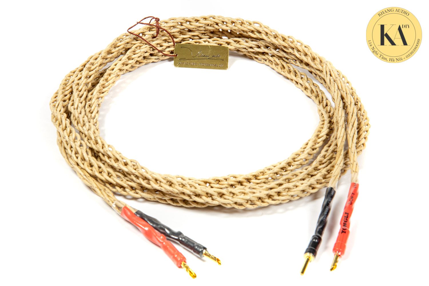 Dây loa đồng mạ bạc tết kiểu Kimber 8 lõi Khang Audio DIY 0336380099