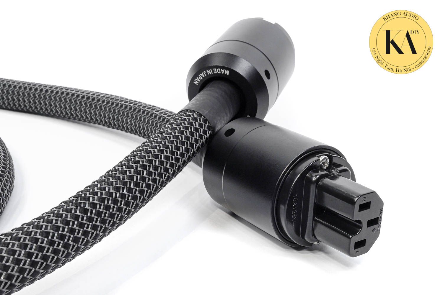 Dây Nguồn Hitachi Xám Giắc Nhật DIY Khang Audio 0336380099