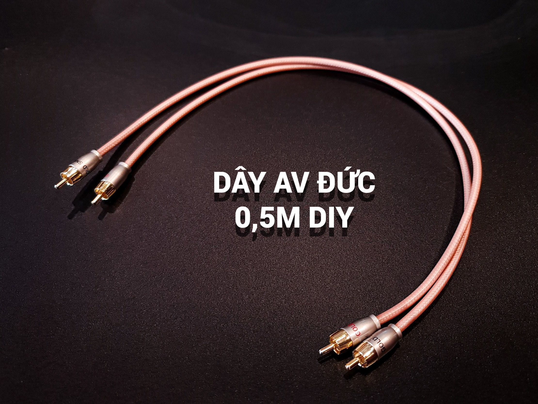 dây av đức chống nhiễu bạc
