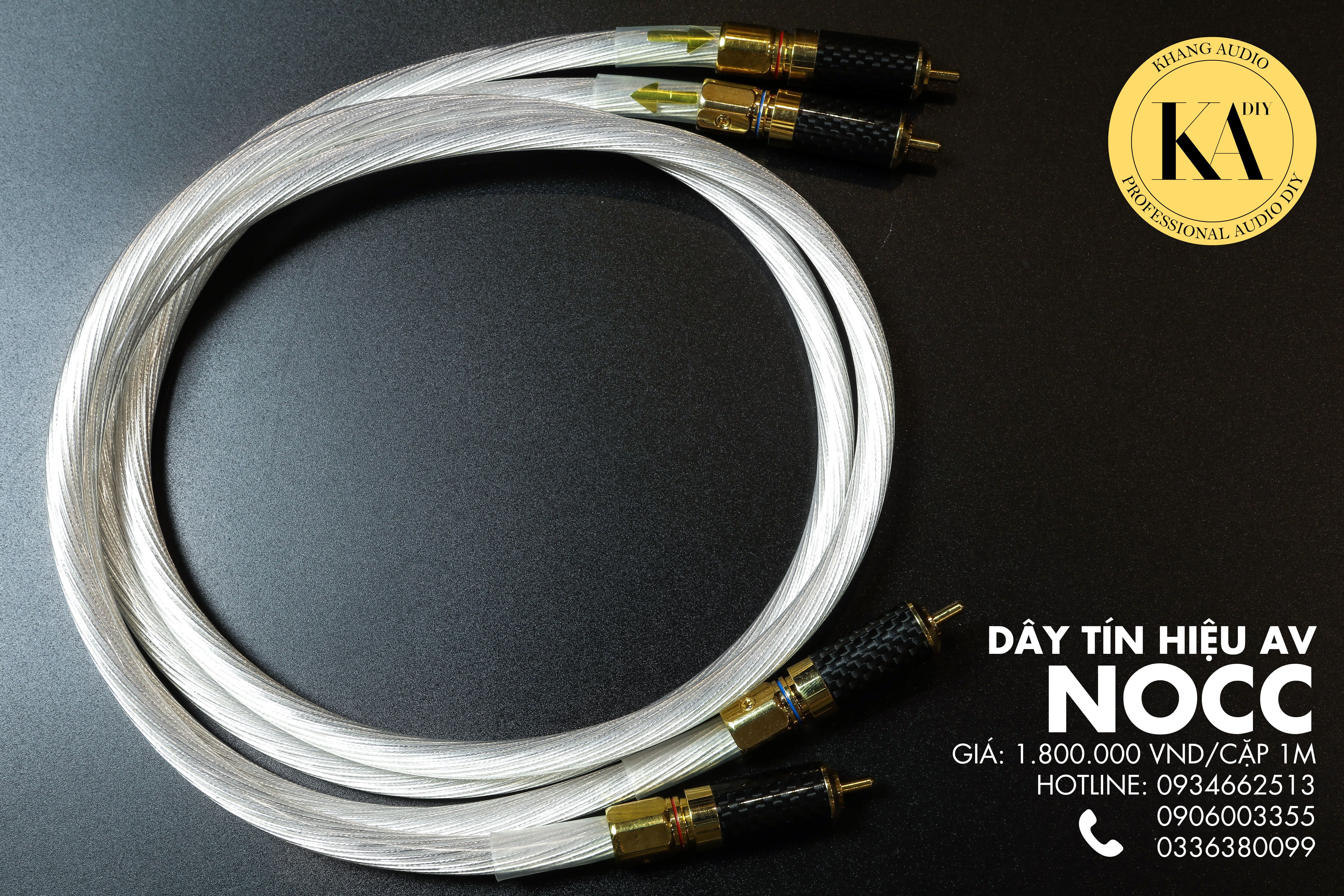 Dây AV Nocc Giắc Carbon Khang Audio DIY 0336380099