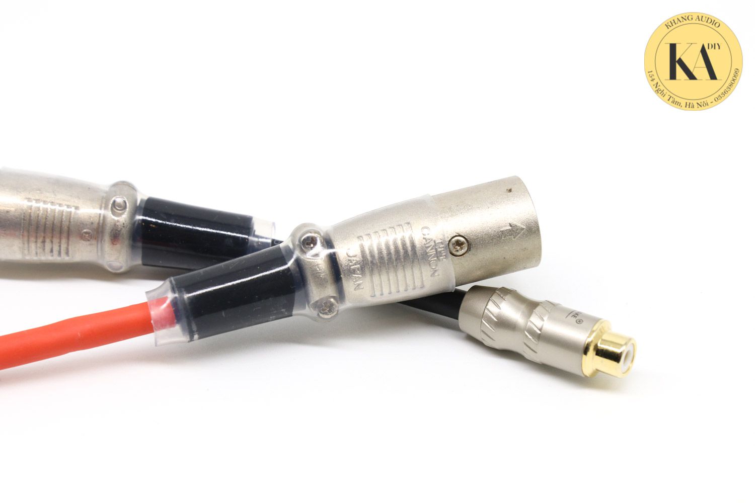 Bộ Chuyển 1 Đầu Balance Đực - 1 Đầu Cọc RCA (Hoa Sen) 2 Cái Khang Audio 0336380099