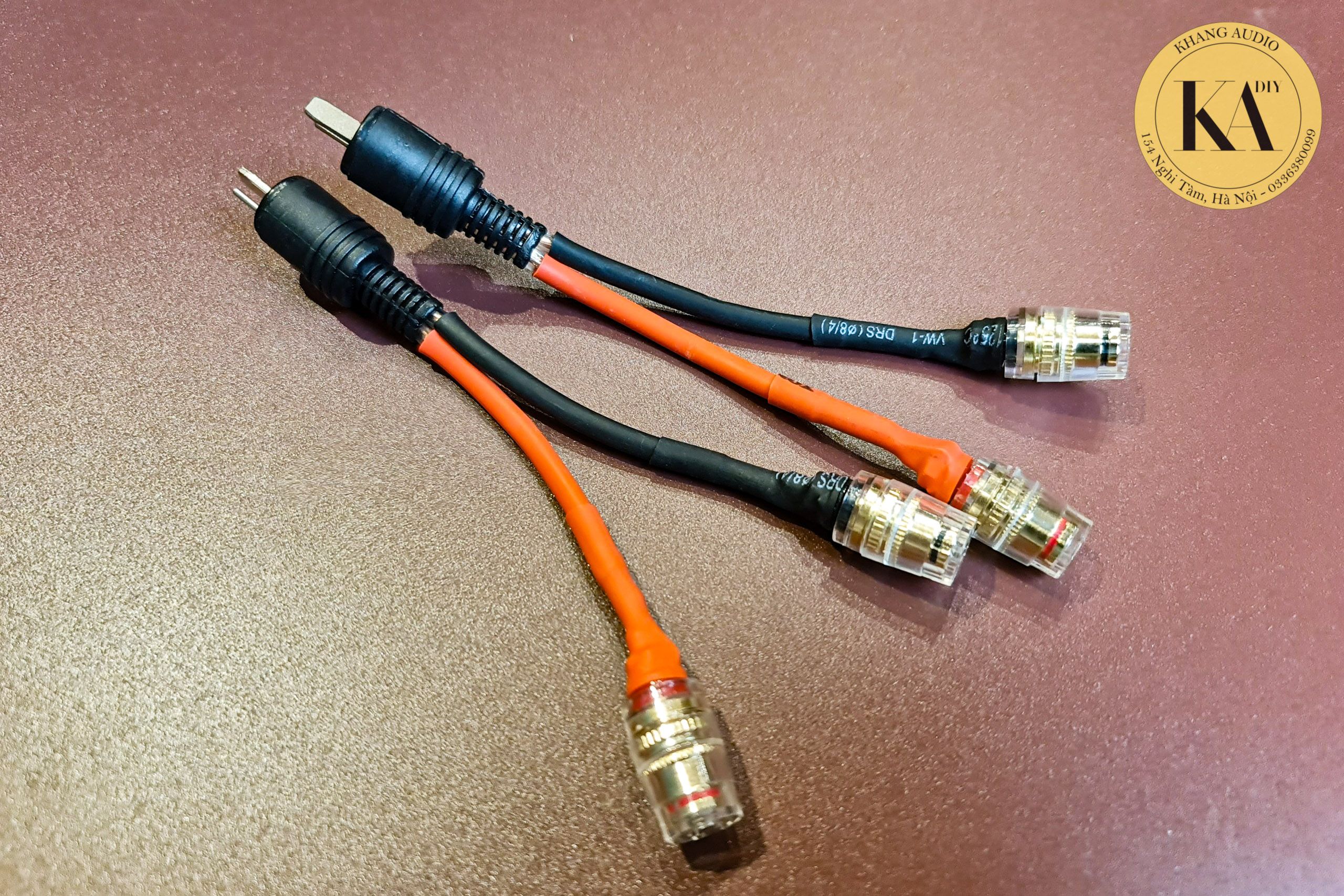 Bộ Chuyển Giắc Loa Đức Cổ Ra Cọc Loa Bắp Chuối 4 Cái Khang Audio 0336380099