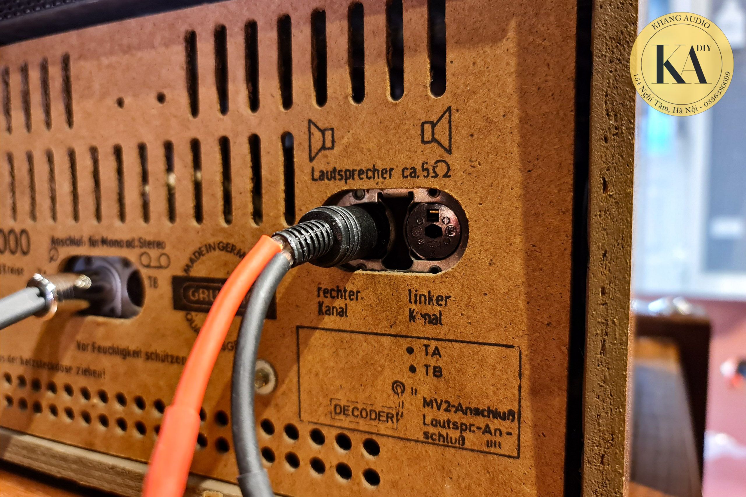 Bộ Chuyển Giắc Loa Đức Cổ Ra Cọc Loa Bắp Chuối 4 Cái Khang Audio 0336380099