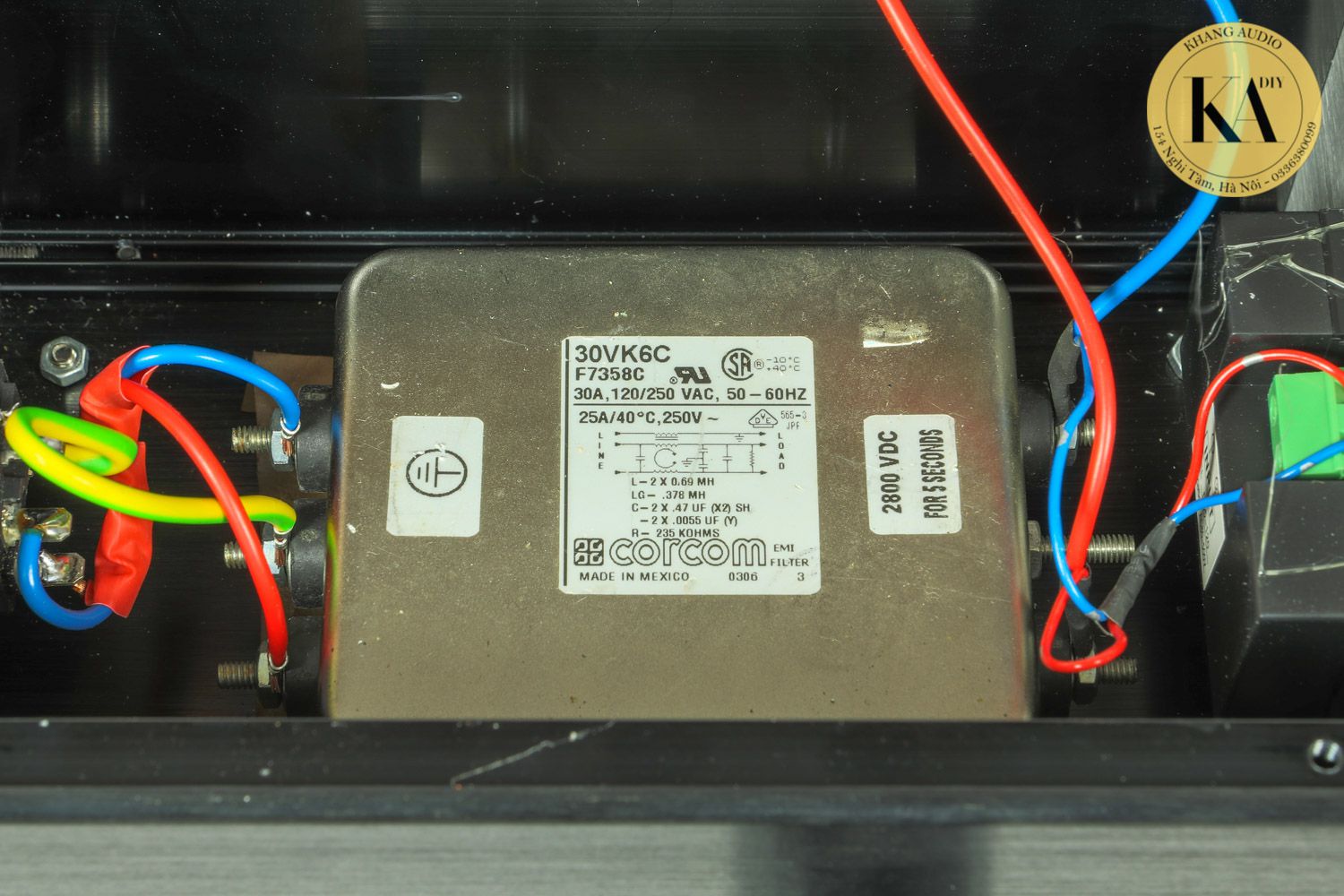 Lọc Nguồn Điện Audio 30A Comcor Mexico Khang Audio DIY 0336380099