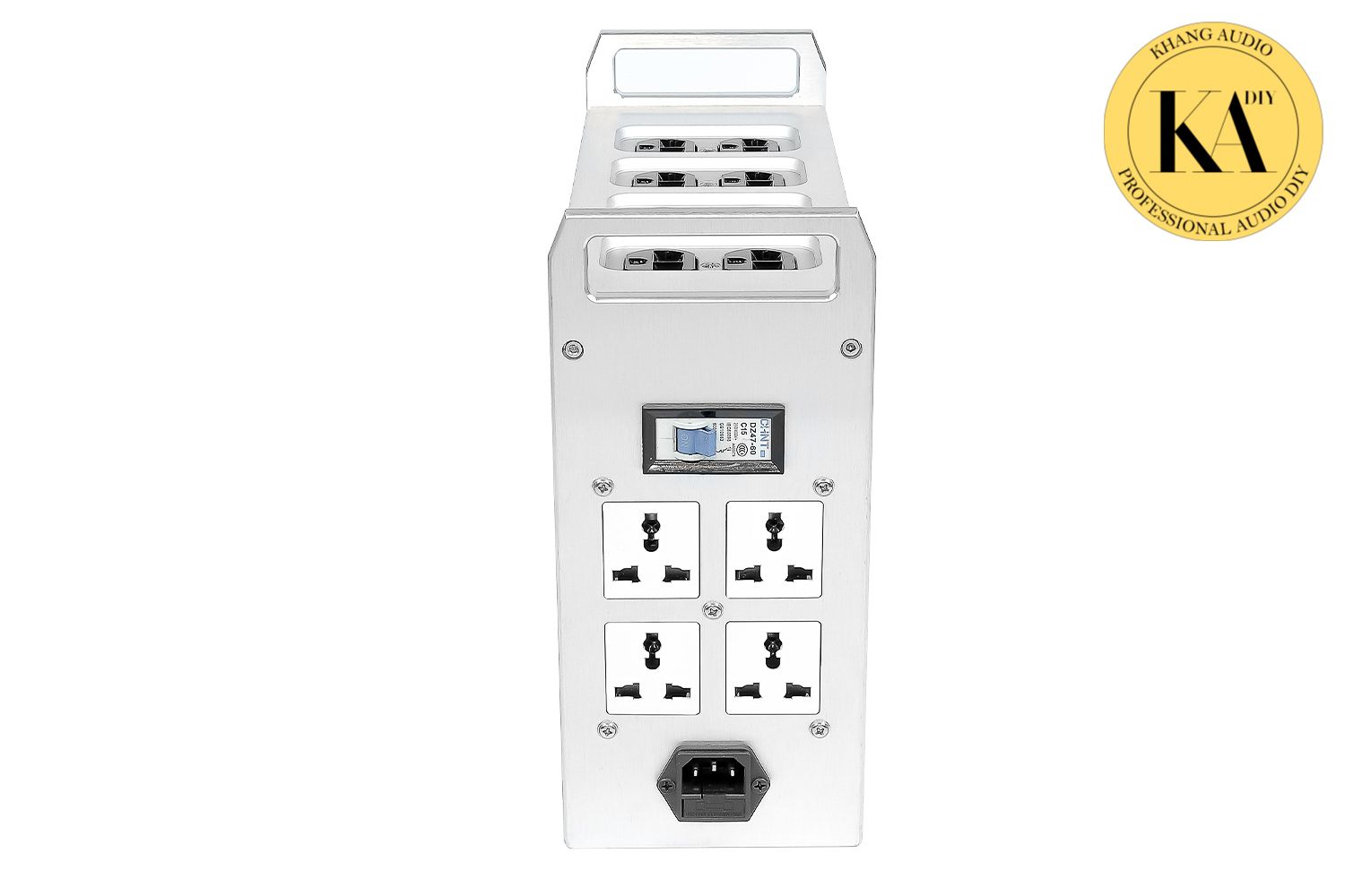 Mặt đầu lọc điện Schaffner 50A nhìn chính diện