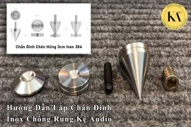 Hướng Dẫn Lắp Chân Đinh Inox Chống Rung Kệ Audio