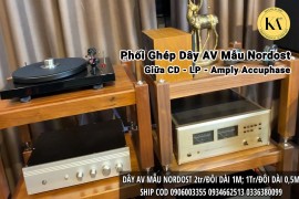 PHỐI GHÉP DÂY AV MẪU NORDOST GIỮA CD – LP – PRE VÀ AMPLY ACCUPHASE