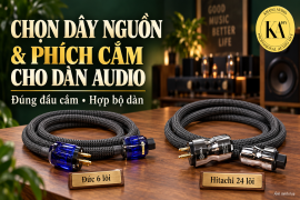 Chọn dây nguồn và phích cắm cho dàn audio