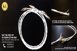 Dây AV Mỹ Quân Sự Mạ Bạc DIY